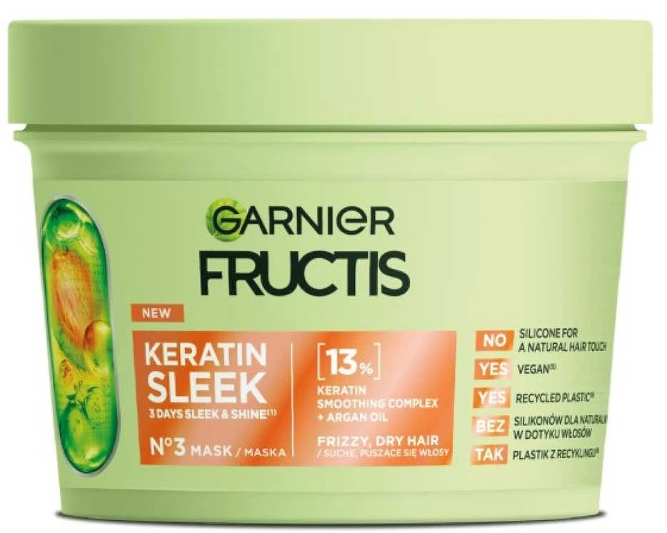 Garnier Fructis Keratin Sleek, 370 ml