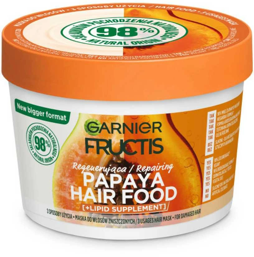 Garnier Fructis Hair Food Papaya Repairing Mask Hair Mask moterims, 400 ml