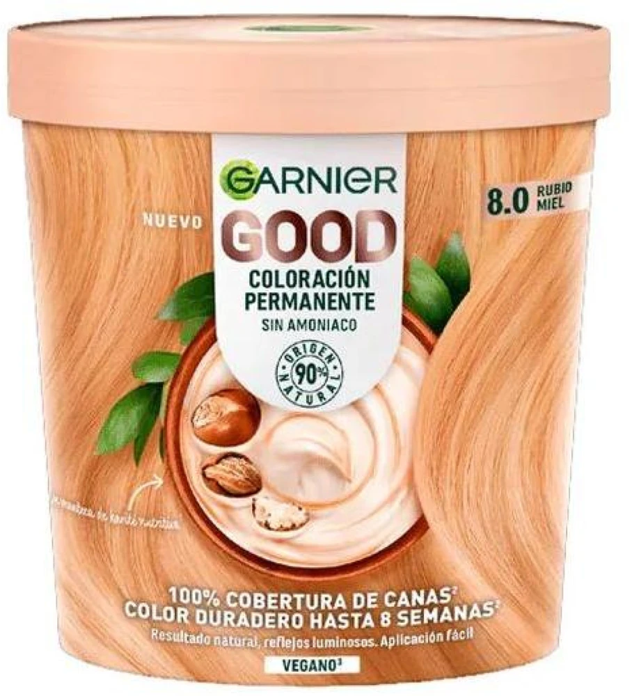 "Garnier Good ilgalaikiai plaukų dažai 8,0 Honey Skirtas šviesiems plaukams