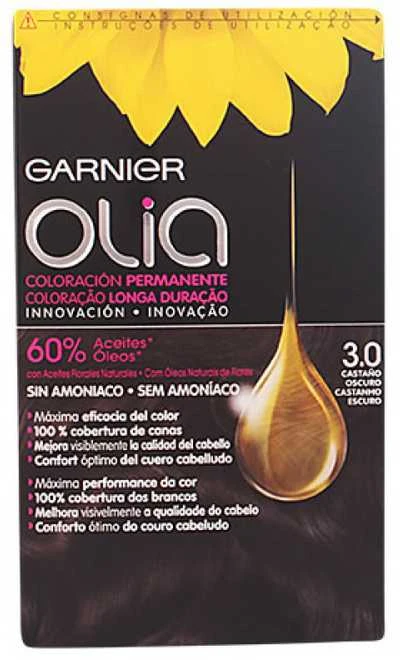 Garnier Olia Permanent Coloring 3,0 Dark Brown plaukų dažai