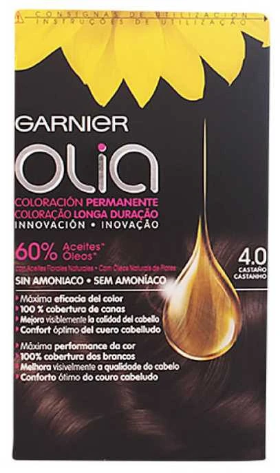 Garnier Olia Permanent Coloring 4,0 Brown plaukų dažai