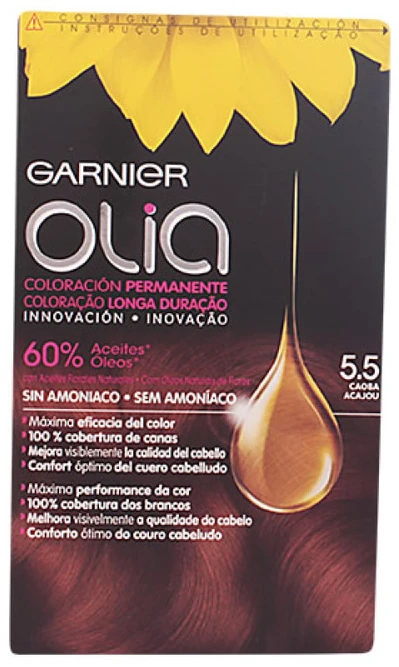 "Garnier Olia" nuolatiniai dažai 5,5 raudonmedžio spalvos