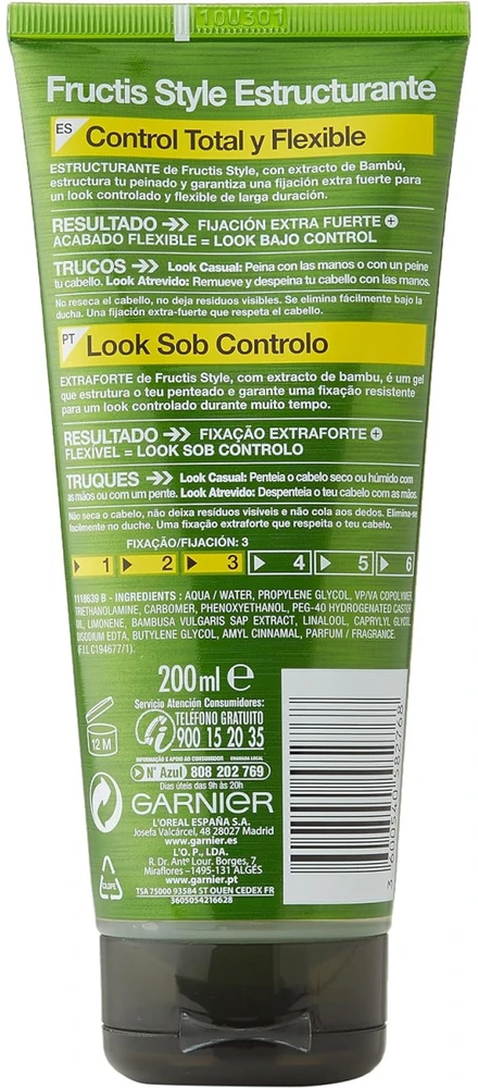 Garnier Restructuring Gel plaukų formavimo gelis, 200 ml