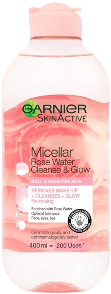 "Garnier SkinActive" micelinis rožinis vanduo "Cleanse And Glow" 400 ml