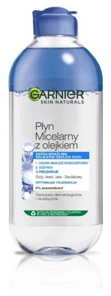 Garnier Skin Naturals micelinis vanduo su rugiagėlių ekstraktu, 400 ml