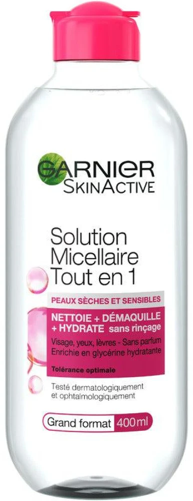 Garnier SkinActive All-in-1 Micellar Solution Sensitive Skin micelinis vanduo jautriai odai, 400 ml