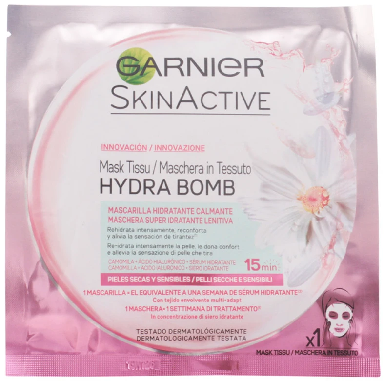 "Garnier Skinactive Hydrabomb" raminanti drėkinamoji veido kaukė