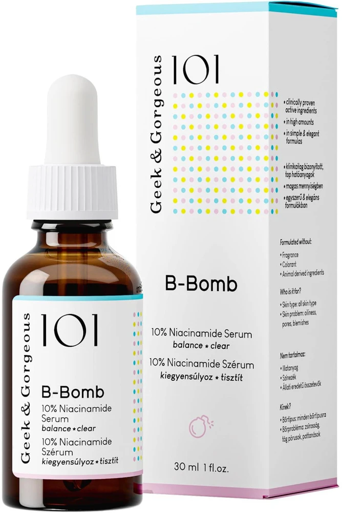 Geek & Gorgeous B-Bomb veido serumas, 30 ml