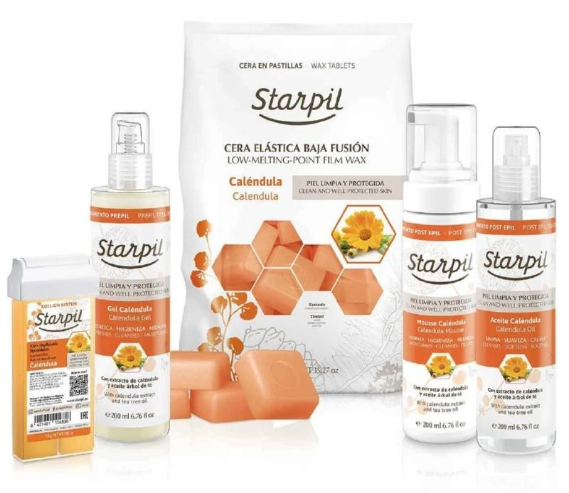 Gelis prieš depiliaciją Starpil Refreshing Moisturizing Gel, su medetkomis, 200 ml