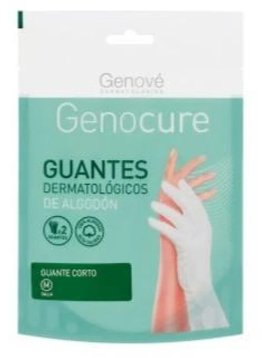 Genové Genocure trumpos dermatologinės medvilninės pirštinės M 2 Genove