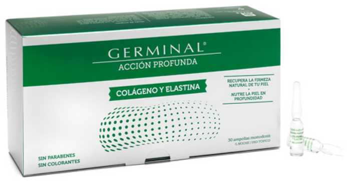 Germinal Deep Action kolagenas ir elastinas 30 ampulių