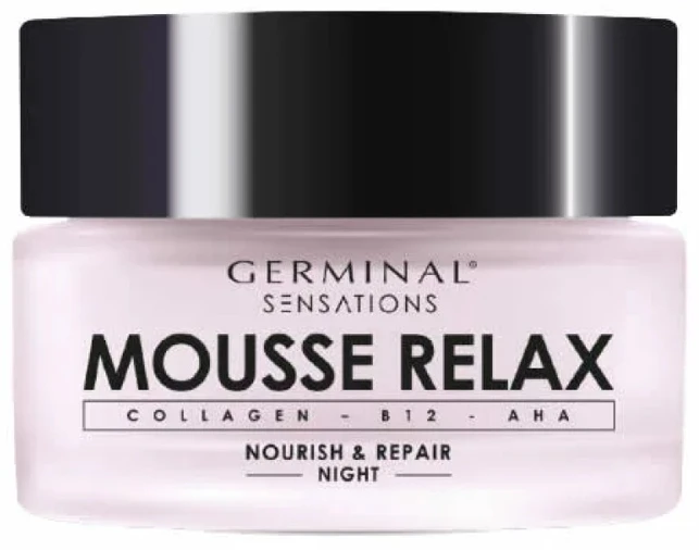 Germinal Sensations Mousse Relax Night naktinis veido kremas, 50 ml