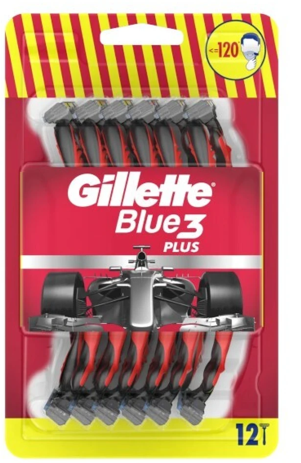 Gillette Blue3 vienkartiniai skustuvai 12 vnt. pakuotėje