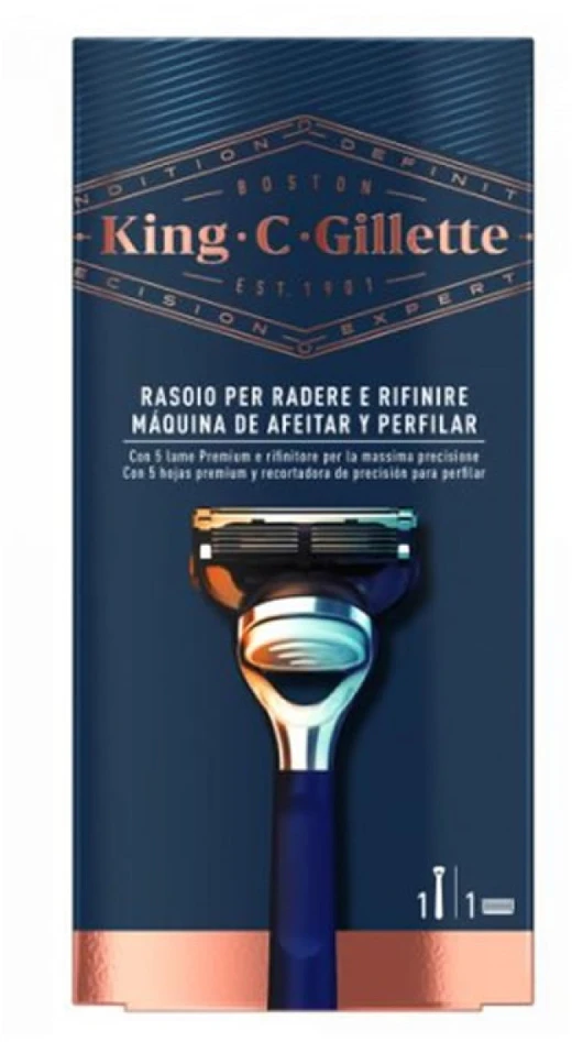 "Gillette King" skustuvas ir formavimo mašinėlė