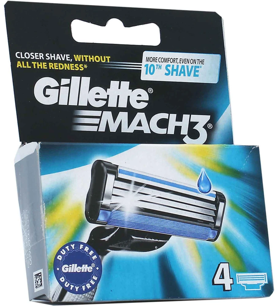 Gillette Mach3 (4vnt.)
