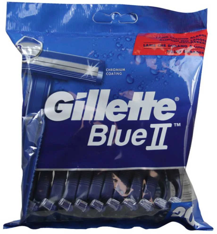 "Gillette Mėlyna II" vienkartiniai skustuvai 20 vienetų