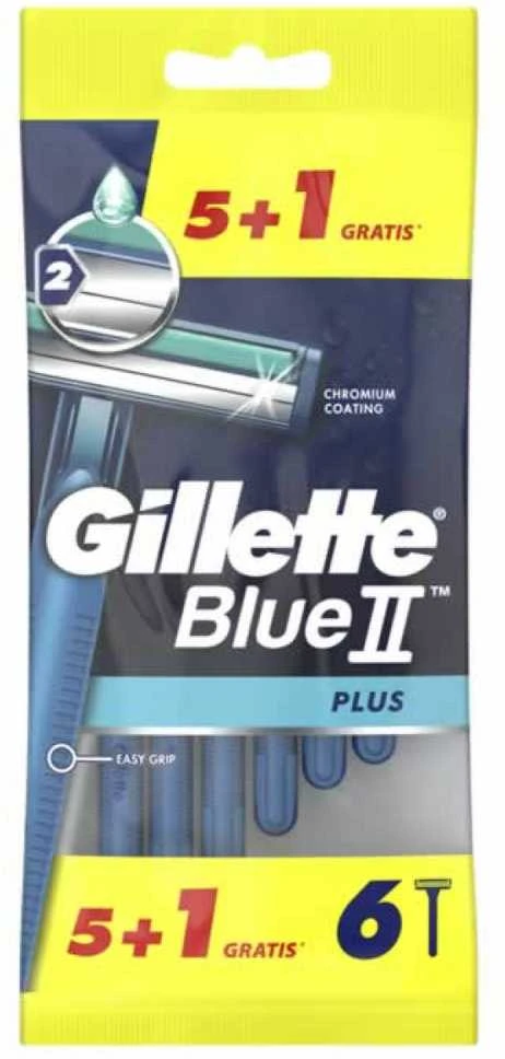 Skutimosi peiliukai Gillette Mėlyna II Plus 6 vnt