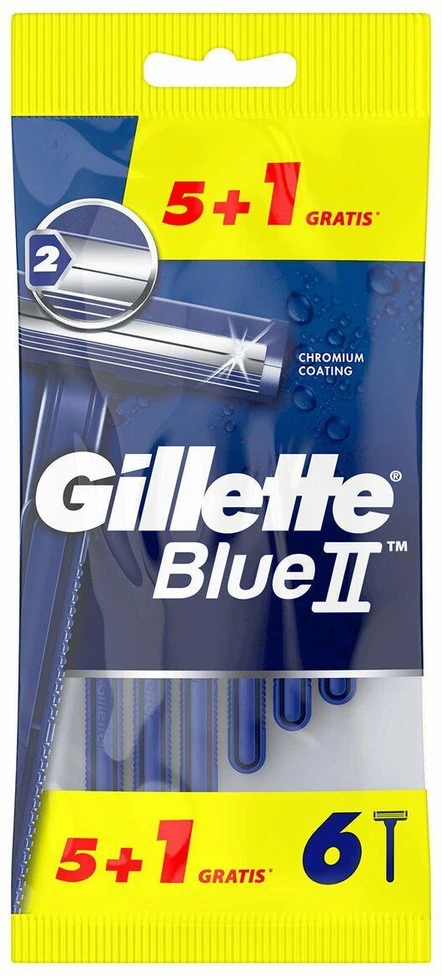Gillette Mėlyna II 6 vienetai
