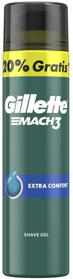 Gillette Mach3 Extra Comfort skutimosi želė (skutimosi želė) 200+, 40 ml