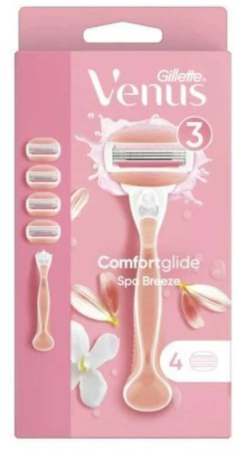 Gillette Venus ComfortGlide Spa Breeze Skustuvas + Keičiamas Peiliukas 4 vnt