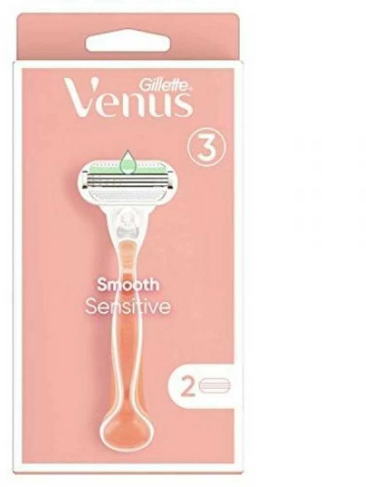 "Gillette Venus Sensitiv e Smooth" skustuvas + 2 galvutės