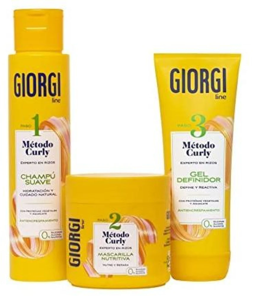 "Giorgi Line Skirtas garbanotiems plaukams" 3 dalių rinkinys