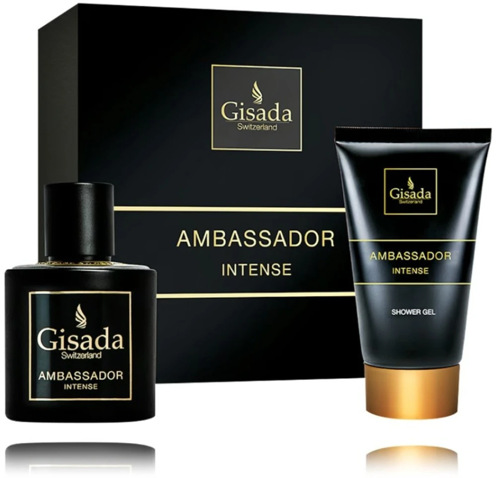 Gisada Ambassador Intense rinkinys vyrams (EDP, 50 ml + dušo želė, 100 ml)