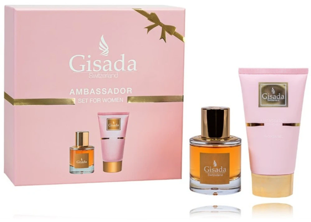 Gisada Ambassador Woman Set rinkinys moterims (EDP, 50 ml + dušo gelis, 100 ml)
