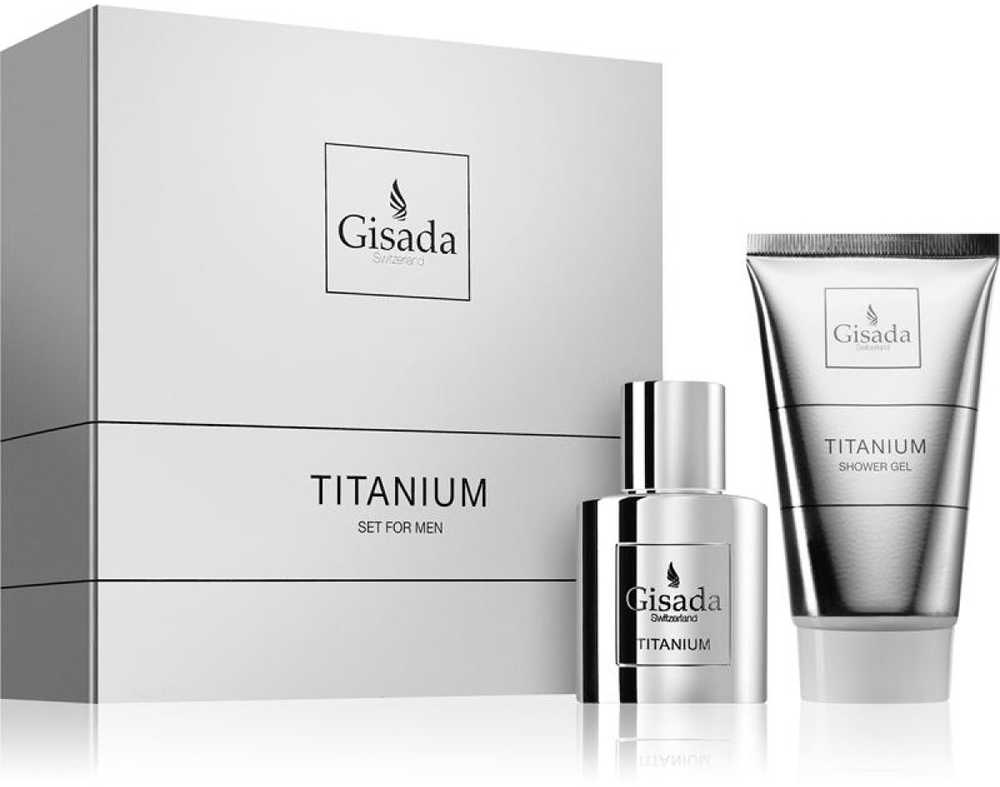 Gisada Titanium rinkinys vyrams (EDP, 50 ml + dušo želė, 100 ml)
