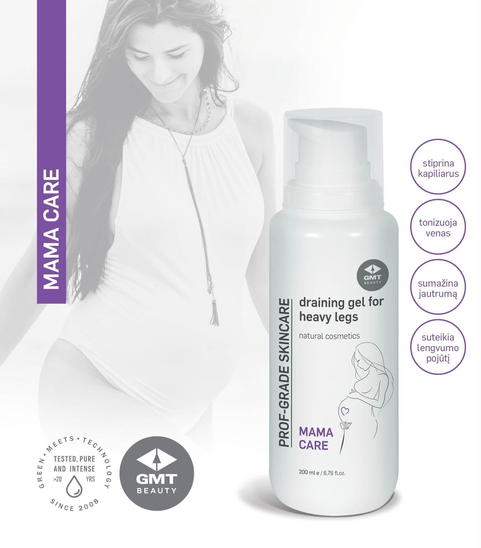 GMT Beauty Draining Gel For Heavy Legs Drenuojantis gelis kojų patinimams mažinti, 200 ml