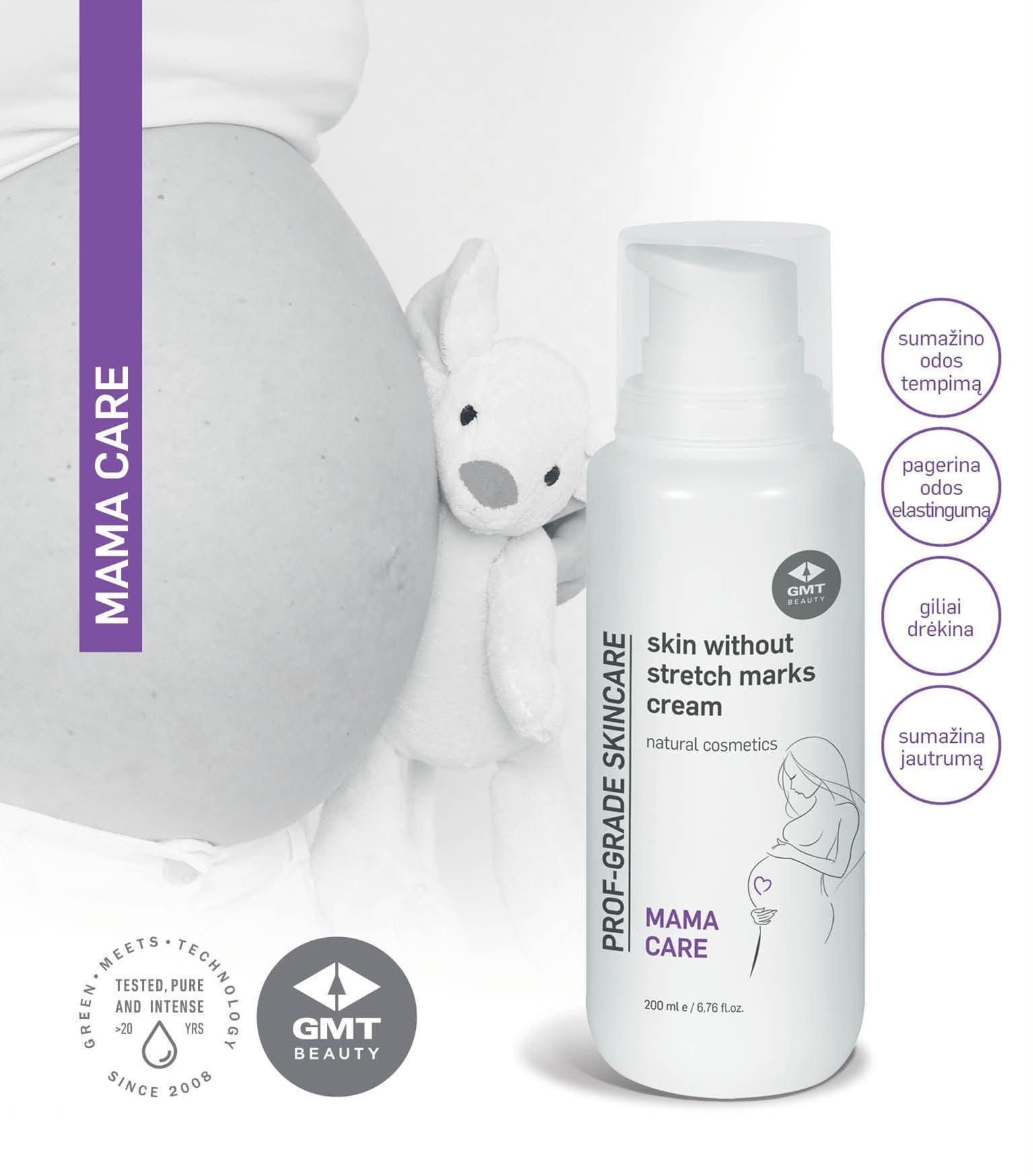 GMT Beauty Skin Without Stretch Marks Kreminis kremas stangriai odai nuo strijų, 200 ml