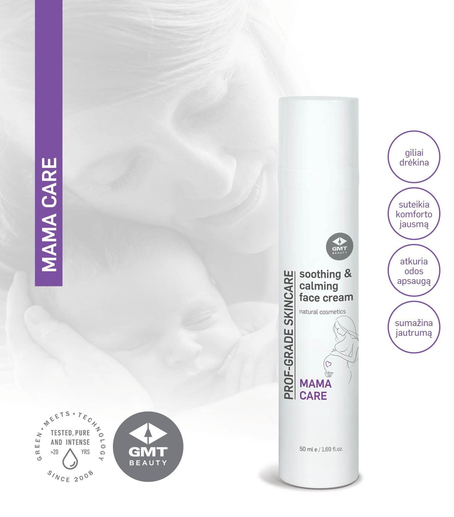 GMT Beauty Soothing Calming Face Kreminis Minkštinantis, raminantis veido kremas, 50 ml