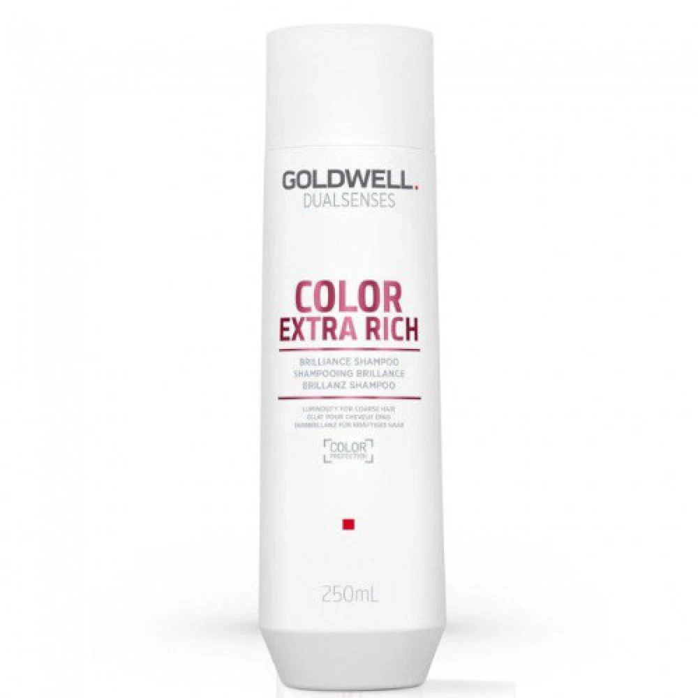 „Goldwell“ šampūnas papildomai dažytų plaukų priežiūrai „Dualsenses Color Extra Rich“ (Brilliance šampūnas), 250 ml