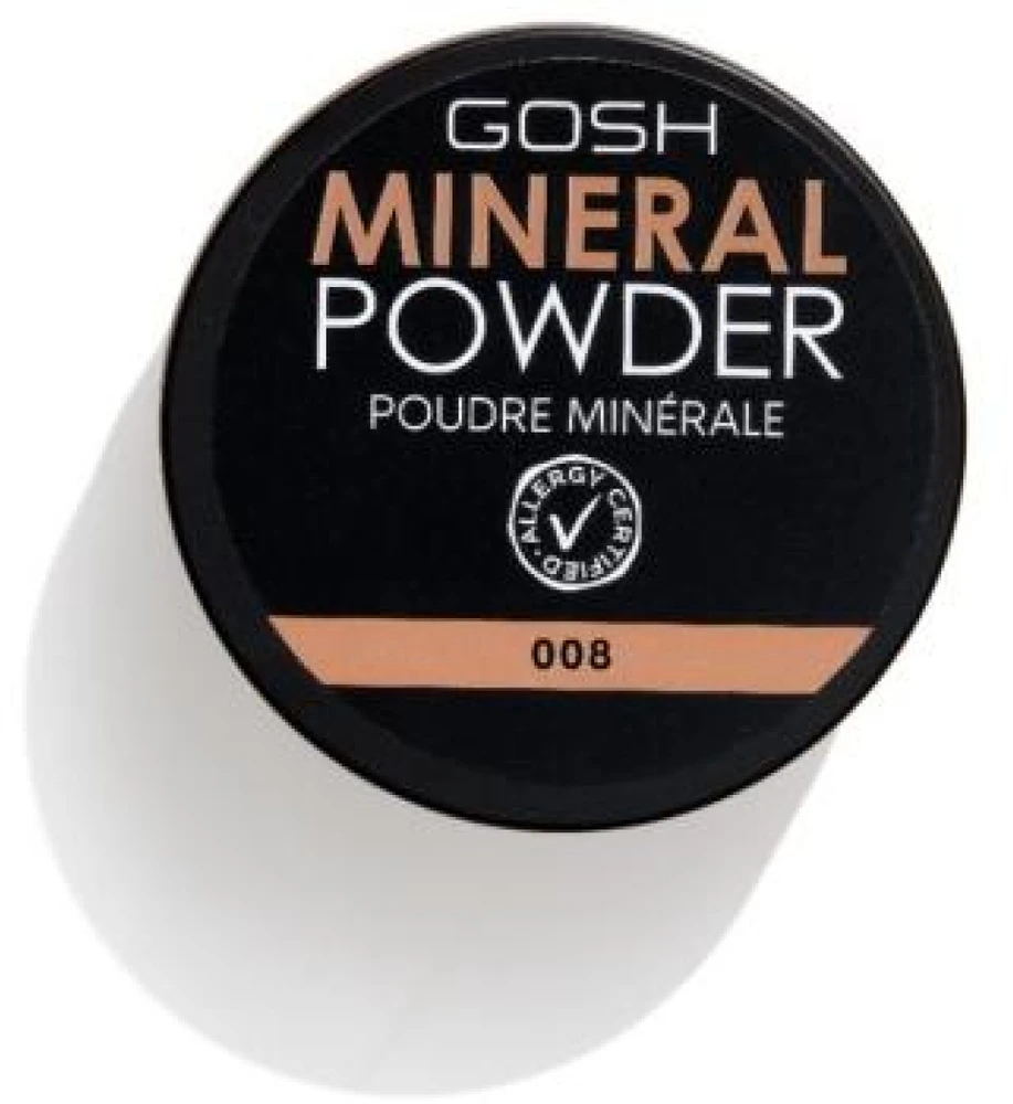 Mineralinė pudra Gosh Mineral Powder, atspalvis: 008 Tan, 8 g