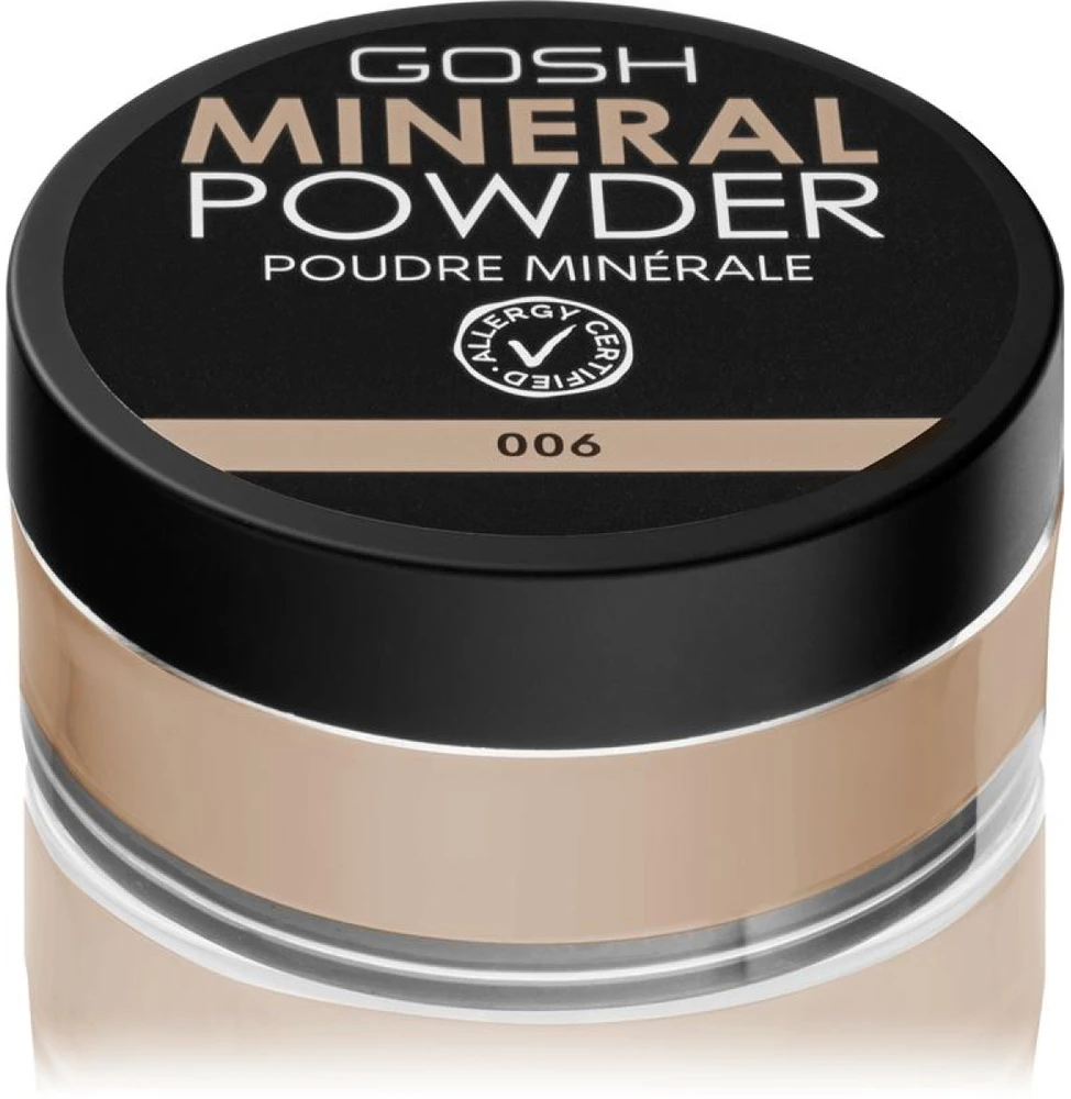 Mineralinė pudra Gosh Mineral Powder, atspalvis: 006 Honey, 8 g
