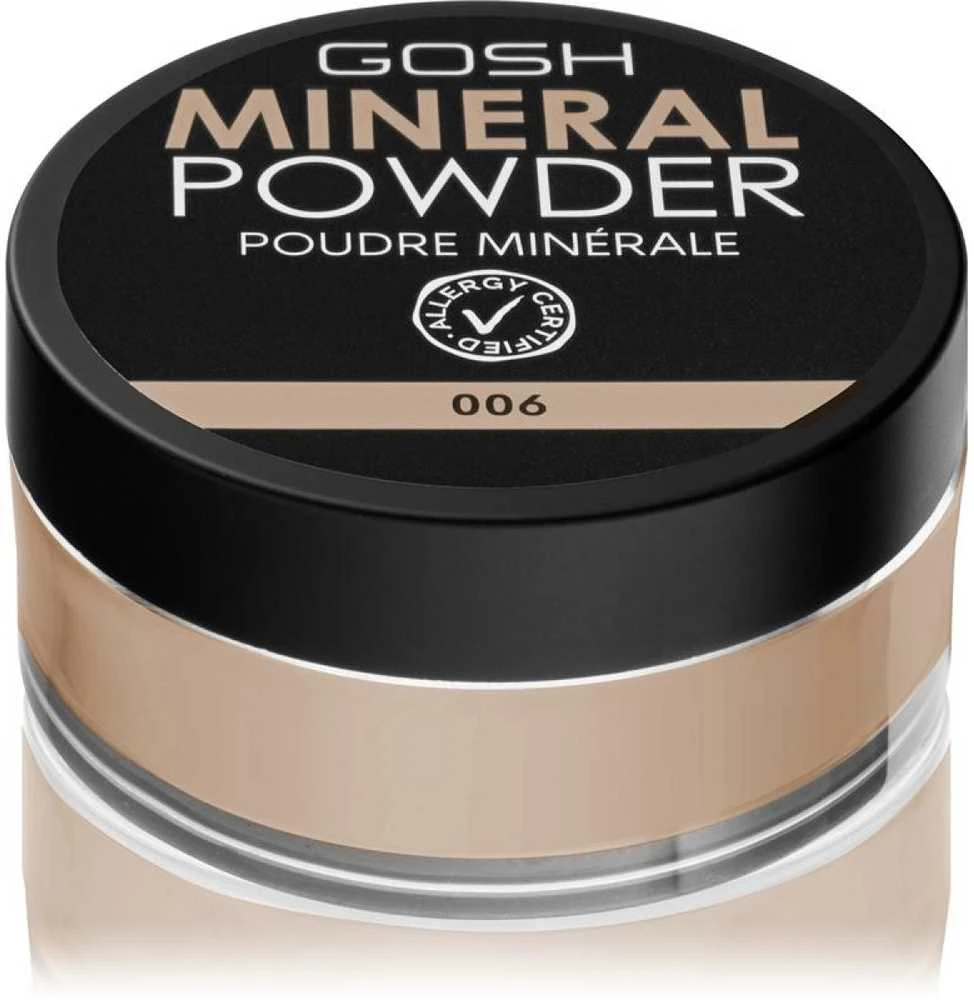 Mineralinė pudra Gosh Mineral Powder, atspalvis: 006 Honey, 8 g