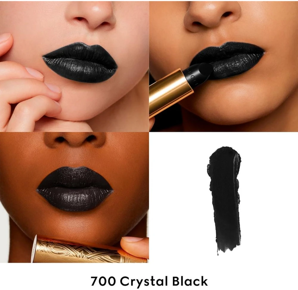 Gucci Gucci Beauty Rouge à Lèvres Satin Lipstick satininiai lūpų dažai, atspalvis: 700 Crystal Juodas, 3.5 g