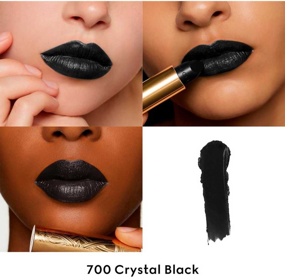 Gucci Gucci Beauty Rouge à Lèvres Satin Lipstick satininiai lūpų dažai, atspalvis: 700 Crystal Juodas, 3.5 g
