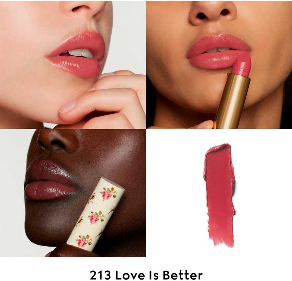 Gucci Gucci Beauty Rouge à Lèvres Voile blizgūs lūpų dažai, atspalvis: 213 Love Is Better, 3.5 g