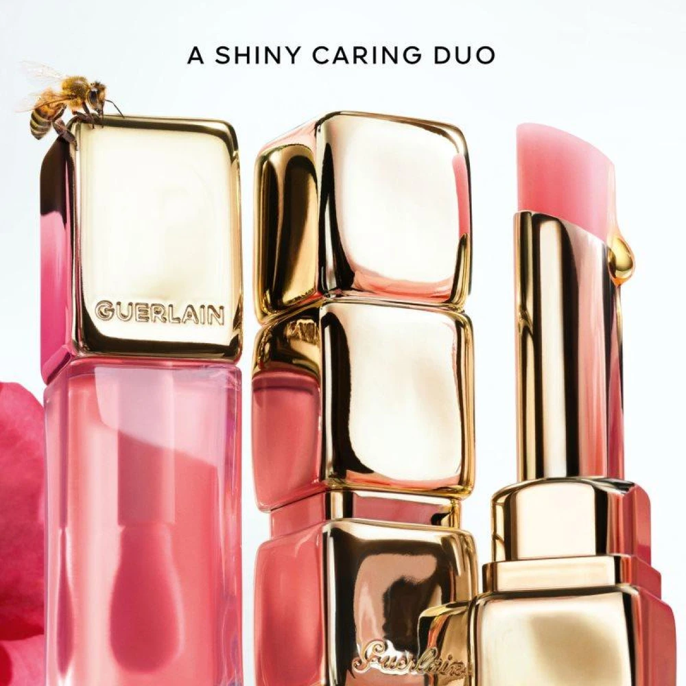 Guerlain Kiss Kiss Bee Glow lūpų balzamas, spalva - 258 Rose Glow
