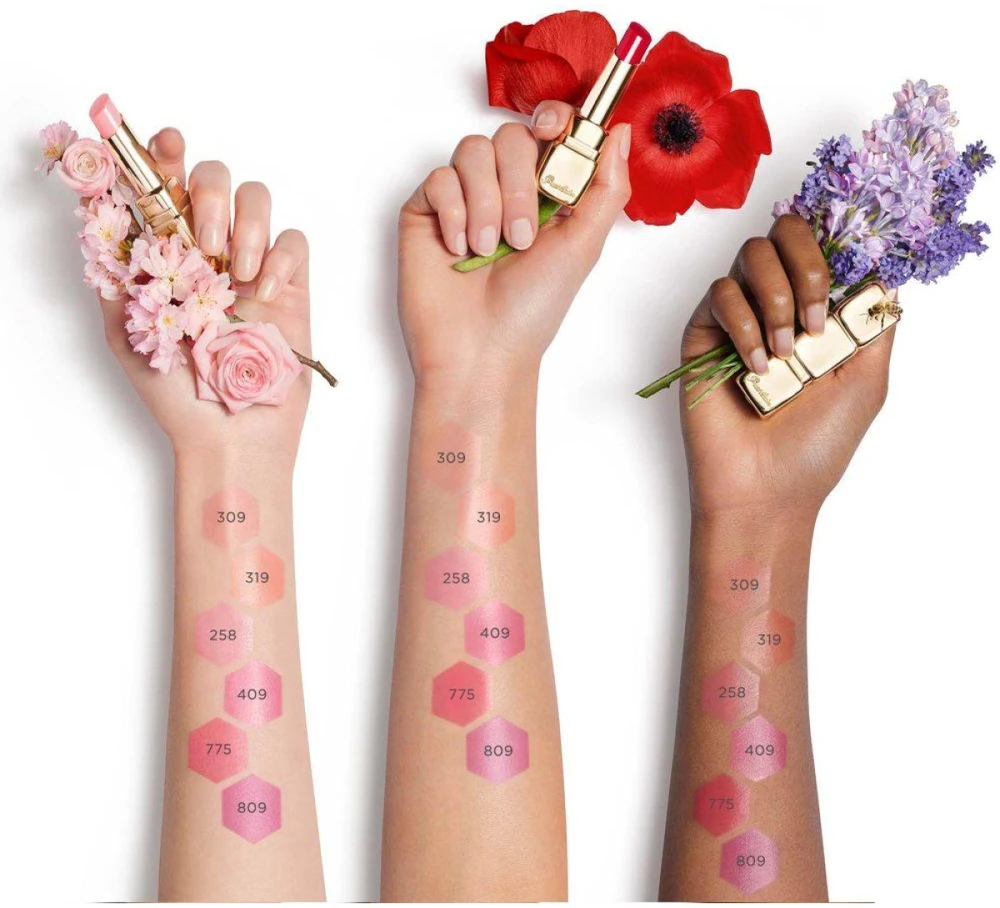Guerlain Kiss Kiss Bee Glow lūpų balzamas, spalva - 258 Rose Glow