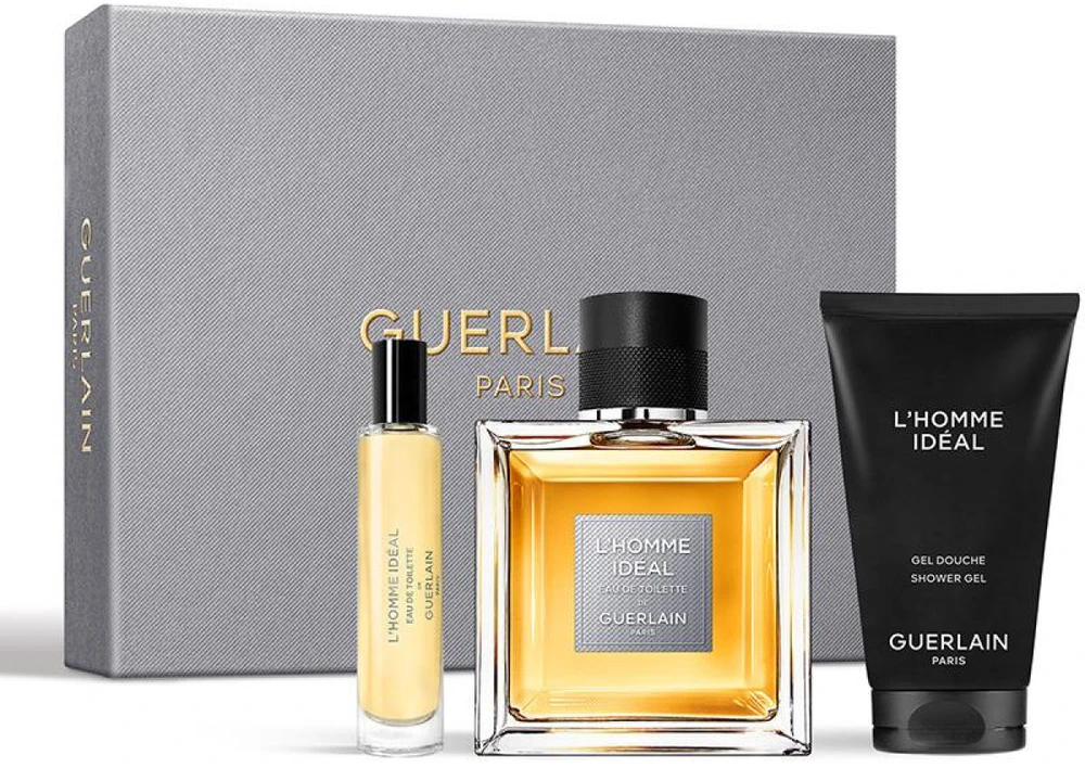 Guerlain L´Homme Ideal rinkinys vyrams (EDT, 100 ml + dušo želė, 75 ml + EDT, 10 ml)