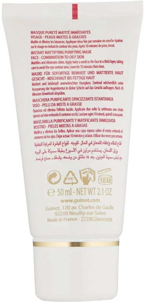 Guinot Pure Balance Mask valomoji kaukė riebiai odai, 50 ml
