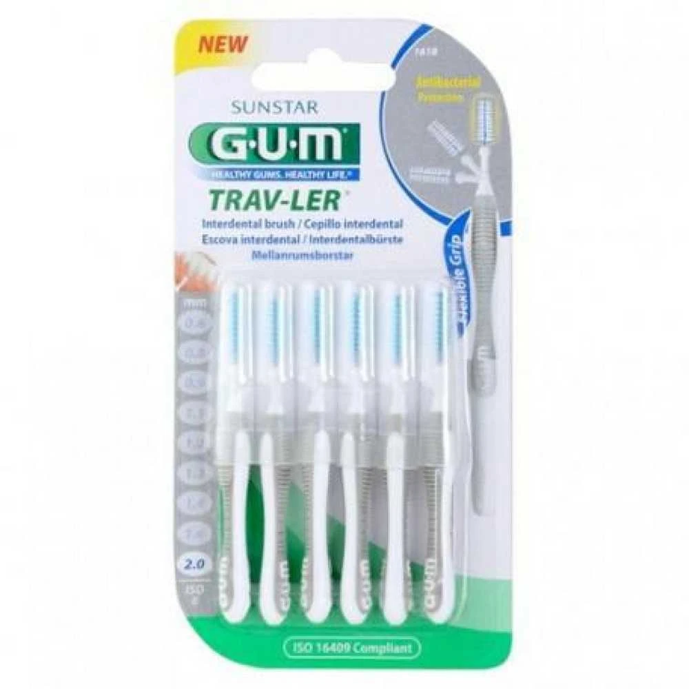 Gum® 1618 kūginis 2 mm šepetėlis 6vnt