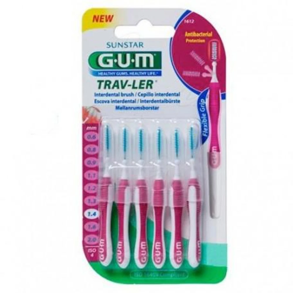 Gum® tarpdančių šepetėlis Proxabrush Trip 6vnt