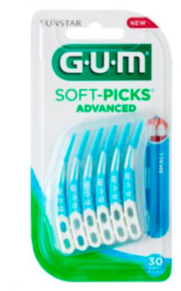 GUM Tarpdančių priežiūros priemonė "Soft-Picks Advanced" 30vnt