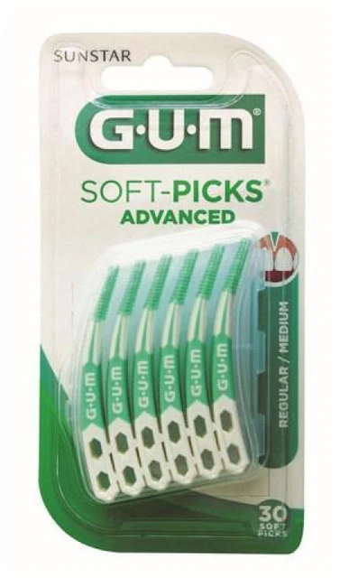 "Gum® Soft-Picks Advanced" tarpdančių valymo priemonė 30 vnt