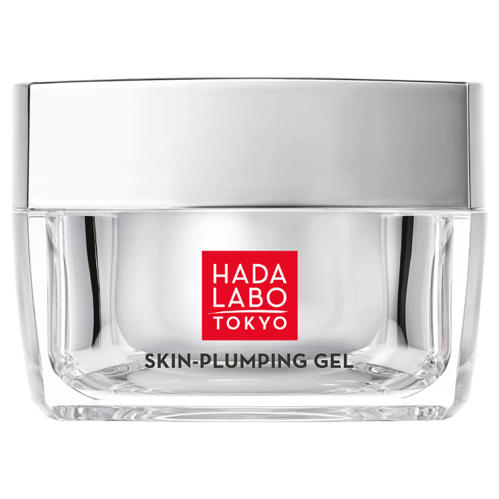 Hada Labo Tokyo Baltas Intense Hydrating Skin Plumging Gel Intense Hydration Tepkite kasdien Gel Kreminis veidui, 50 ml