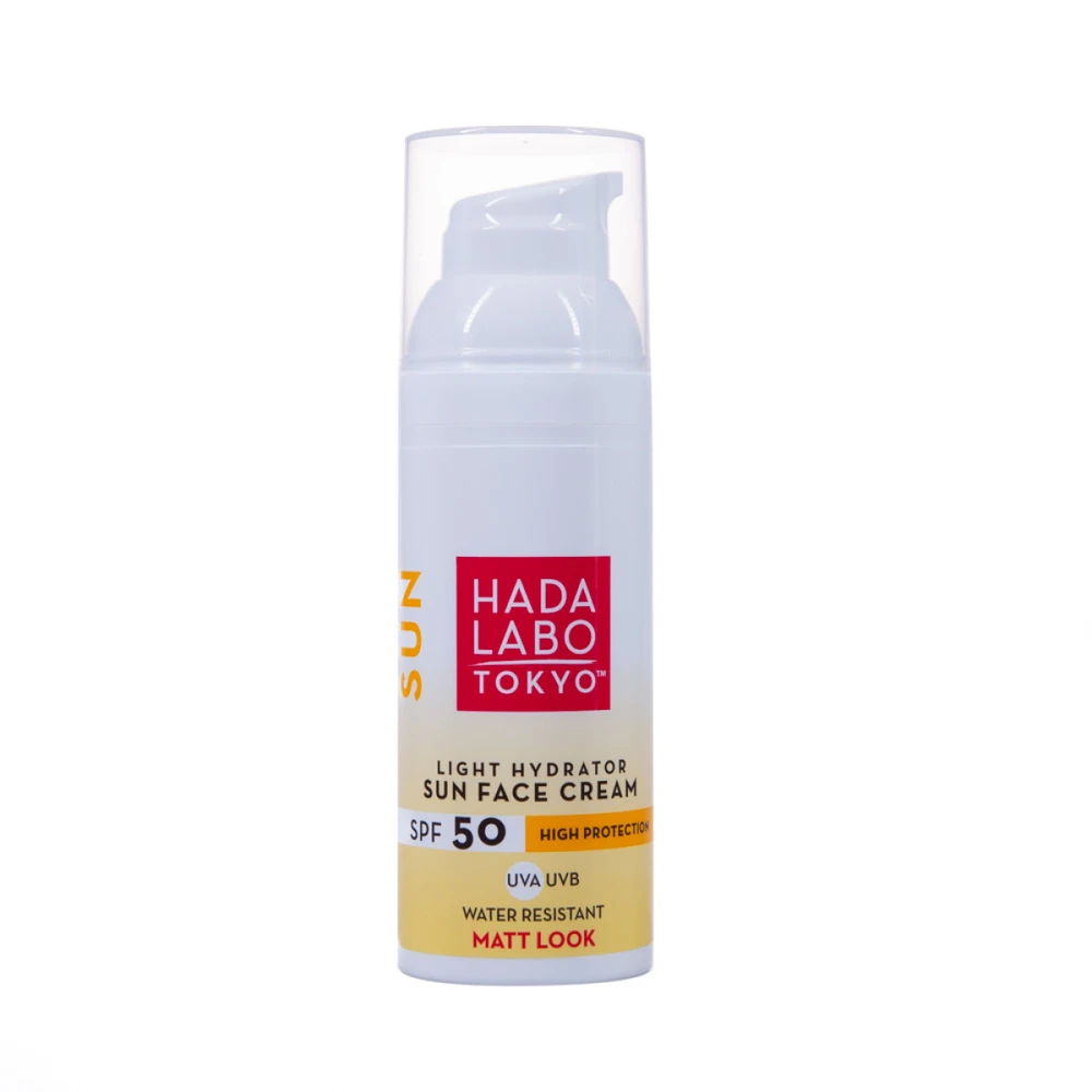 Hada Labo Tokyo Sun Hyaluronic Acid Hidratacinis kremas nuo saulės veidui SPF 50, 50 ml