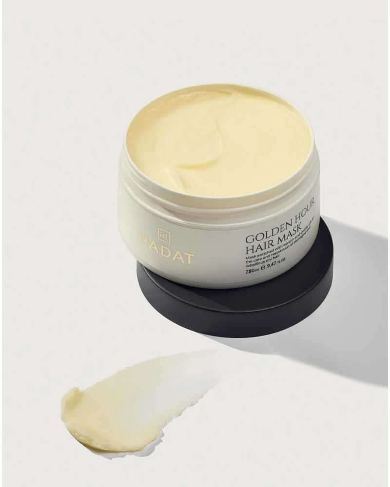 Hadat Cosmetics Golden Hour Hair Mask intensyviai atkuriamoji kaukė, 280 ml